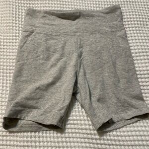 SO Girl’s Gray Bike Shorts Soft Cotton-Blend Elastic Waist